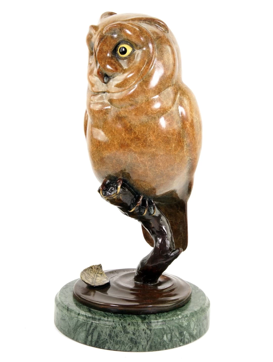 Limited Bronze Animal Figurine - Owl - Brown Owl - Signed Milo 15 Limited Bronze Animal Figurine - Owl - Brown Owl - Signed Milo - Image 15