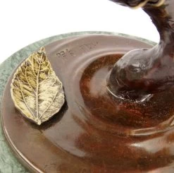 Limited Bronze Animal Figurine - Owl - Brown Owl - Signed Milo