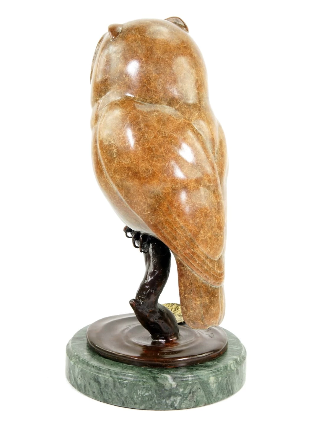 Limited Bronze Animal Figurine - Owl - Brown Owl - Signed Milo 3 Limited Bronze Animal Figurine - Owl - Brown Owl - Signed Milo - Image 3