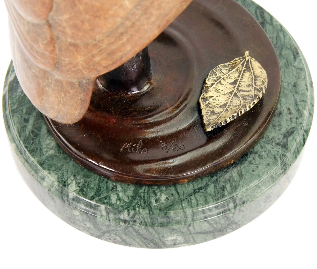 Limited Bronze Animal Figurine - Owl - Brown Owl - Signed Milo 5 Limited Bronze Animal Figurine - Owl - Brown Owl - Signed Milo - Image 5