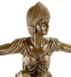 Art Deco Bronze Sculpture - Revue Dancer - Signed Chiparus -Salvador Dali Shop DSC04970