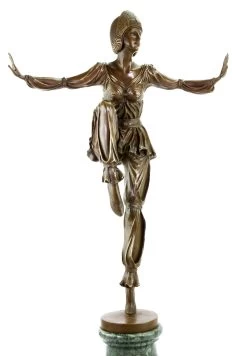Art Deco Bronze Sculpture - Revue Dancer - Signed Chiparus -Salvador Dali Shop DSC04973piHI2H54yIqxT