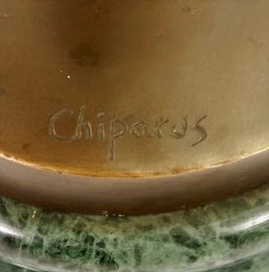 Art Deco Bronze Sculpture - Revue Dancer - Signed Chiparus -Salvador Dali Shop DSC04985