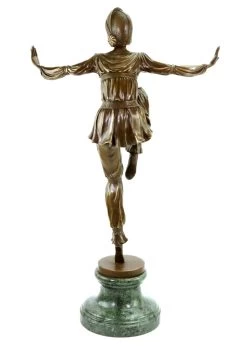 Art Deco Bronze Sculpture - Revue Dancer - Signed Chiparus
