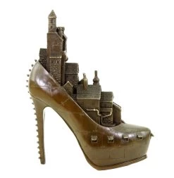 Limited Steampunk Bronze Figurine - High Heel - Gothic - Martin Klein -Salvador Dali Shop DSC05025