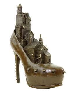 Limited Steampunk Bronze Figurine - High Heel - Gothic - Martin Klein -Salvador Dali Shop DSC05030