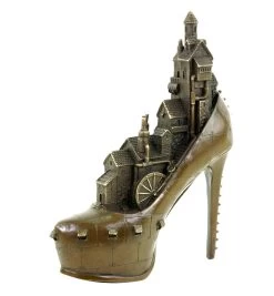 Limited Steampunk Bronze Figurine - High Heel - Gothic - Martin Klein -Salvador Dali Shop DSC05036