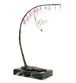 Bird Bronze Hummingbird At Bud - Limited Bronze Sculpture - Animal Statue -Salvador Dali Shop DSC05050