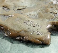 Bird Bronze Hummingbird At Bud - Limited Bronze Sculpture - Animal Statue -Salvador Dali Shop DSC05076