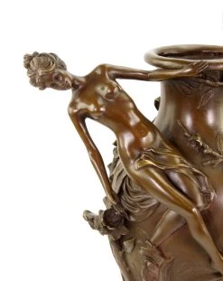 Bronze Art Nouveau Vase - Signed Moreau - Erotic Nude -Salvador Dali Shop DSC05079KslKZNZEapik7