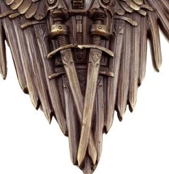 Hanging Steampunk Sculpture - Victorian Raven - Gothic - Wall Decor
