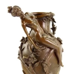 Bronze Art Nouveau Vase - Signed Moreau - Erotic Nude -Salvador Dali Shop DSC05098D4lHh6wc2UtOO