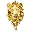 Golden Lion’s Head Towel Holder - Limited Wall Hook - Martin Klein
