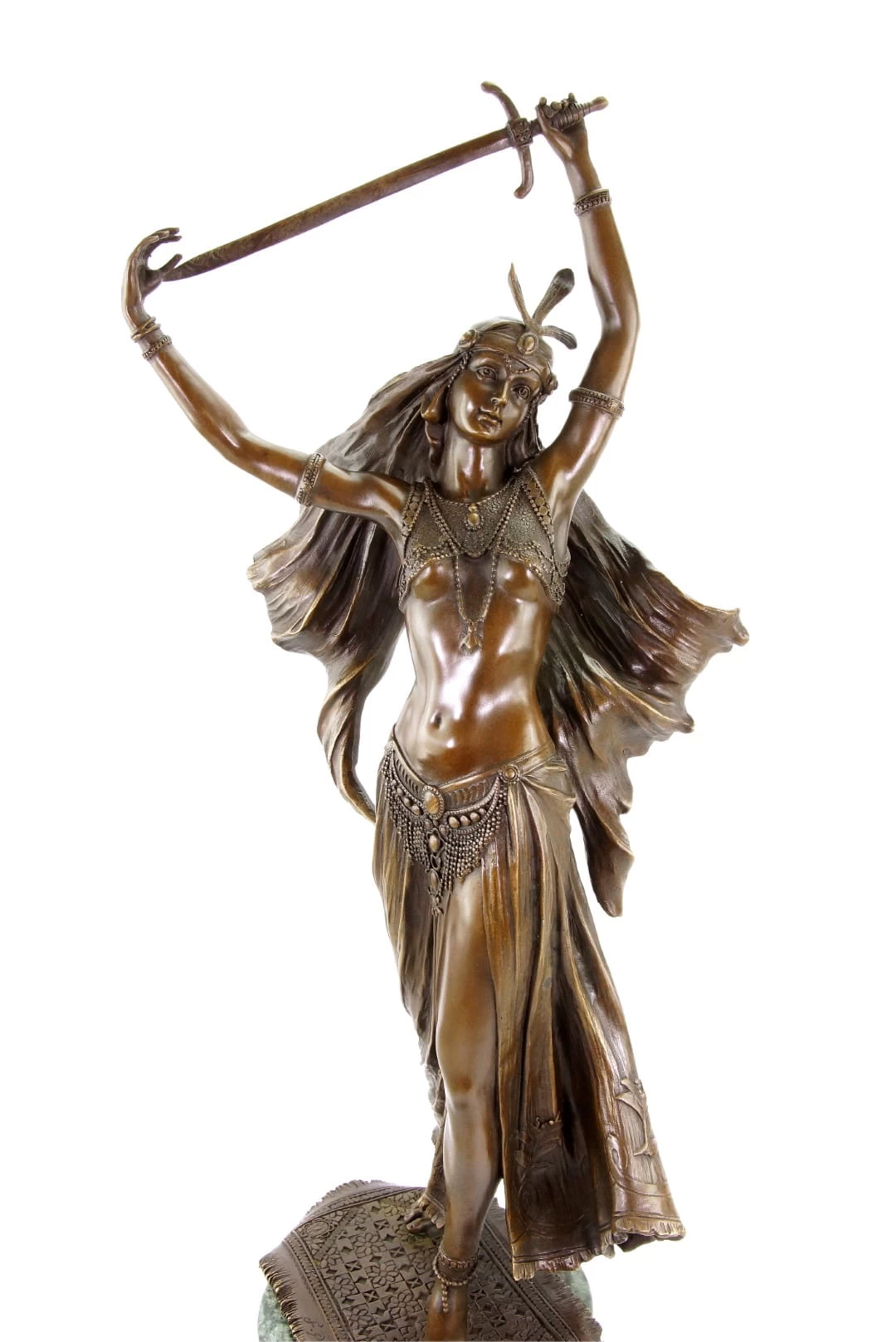 Art Deco Statue - Middle Eastern Sword Dancer - Signed Preiss 8 Art Deco Statue - Middle Eastern Sword Dancer - Signed Preiss - Image 8