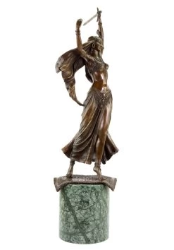 Art Deco Statue - Middle Eastern Sword Dancer - Signed Preiss 21 Art Deco Statue - Middle Eastern Sword Dancer - Signed Preiss -Salvador Dali Shop DSC05121