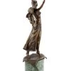 Art Deco Statue - Middle Eastern Sword Dancer - Signed Preiss