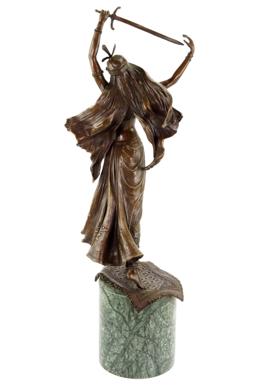 Art Deco Statue - Middle Eastern Sword Dancer - Signed Preiss 2 Art Deco Statue - Middle Eastern Sword Dancer - Signed Preiss - Image 2