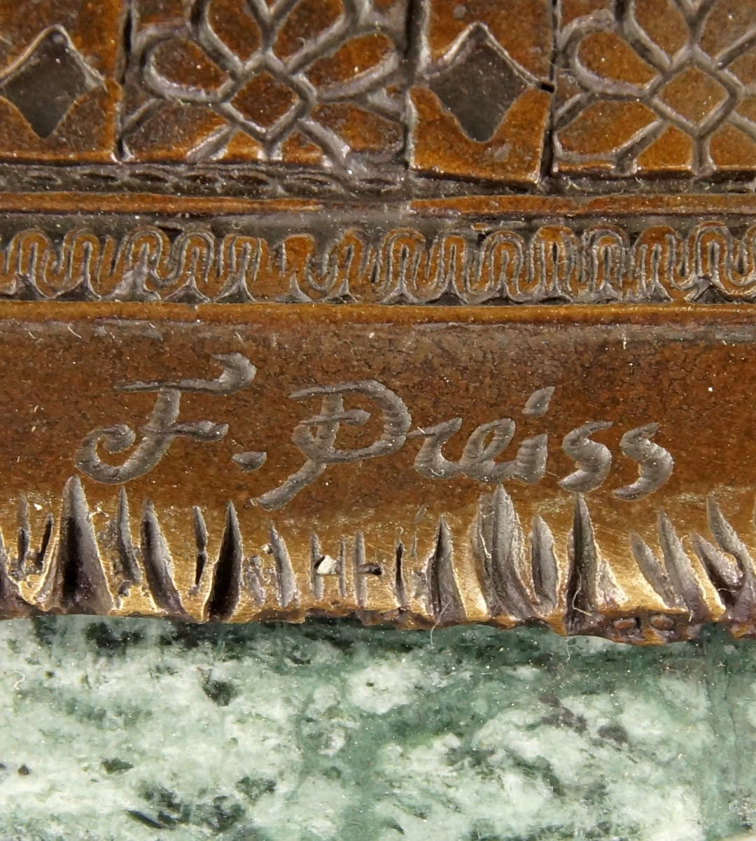 Art Deco Statue - Middle Eastern Sword Dancer - Signed Preiss 5 Art Deco Statue - Middle Eastern Sword Dancer - Signed Preiss - Image 5