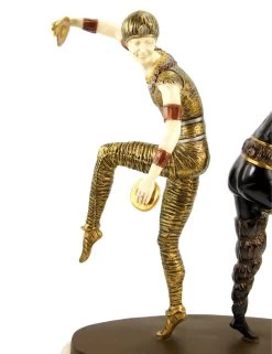 Art Deco Sculpture - Harlequin Dancer - Signed Chiparus -Salvador Dali Shop DSC05143jpQwT5x50El7M