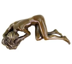 Sleeping Nude - Erotic Female Figurine - Sculpture By J. Patoue -Salvador Dali Shop DSC05152
