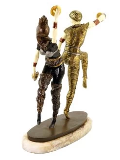 Art Deco Sculpture - Harlequin Dancer - Signed Chiparus -Salvador Dali Shop DSC051529hSk9gqcVwgoG