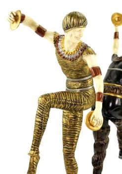 Art Deco Sculpture - Harlequin Dancer - Signed Chiparus -Salvador Dali Shop DSC05165