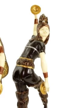 Art Deco Sculpture - Harlequin Dancer - Signed Chiparus -Salvador Dali Shop DSC05166