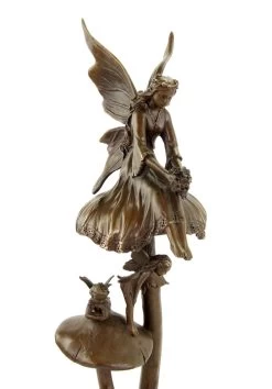 Forest Elves On Mushrooms - Art Nouveau Sculpture By Milo -Salvador Dali Shop DSC05206NHlrEOVeY1o8A