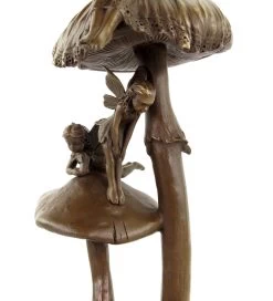 Forest Elves On Mushrooms - Art Nouveau Sculpture By Milo -Salvador Dali Shop DSC05211bQSsRVu76F2V1