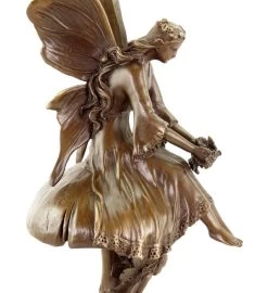 Forest Elves On Mushrooms - Art Nouveau Sculpture By Milo -Salvador Dali Shop DSC05226