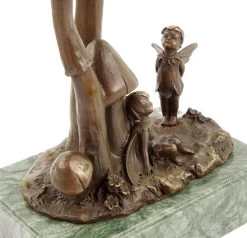 Forest Elves On Mushrooms - Art Nouveau Sculpture By Milo -Salvador Dali Shop DSC05230