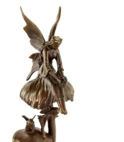 Forest Elves On Mushrooms - Art Nouveau Sculpture By Milo -Salvador Dali Shop DSC05236