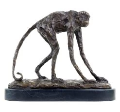 Walking Ape - Signed Bugatti - Bronze Animal Figurine - Statue -Salvador Dali Shop DSC05247G7FJZnhODWzE6