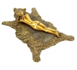 Vienna Bronze - Erotic Nude On Bear Rug – Bergmann Stamp -Salvador Dali Shop DSC05247egRj0IAQnBW26