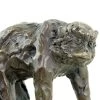 Walking Ape - Signed Bugatti - Bronze Animal Figurine - Statue