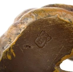 Vienna Bronze Dog - Sitting Hound - Dog Sculpture - Bergmann Stamp -Salvador Dali Shop DSC05259