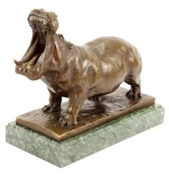 Yawning Hippopotamus - Bronze Sculpture By Rembrandt Bugatti -Salvador Dali Shop DSC05263
