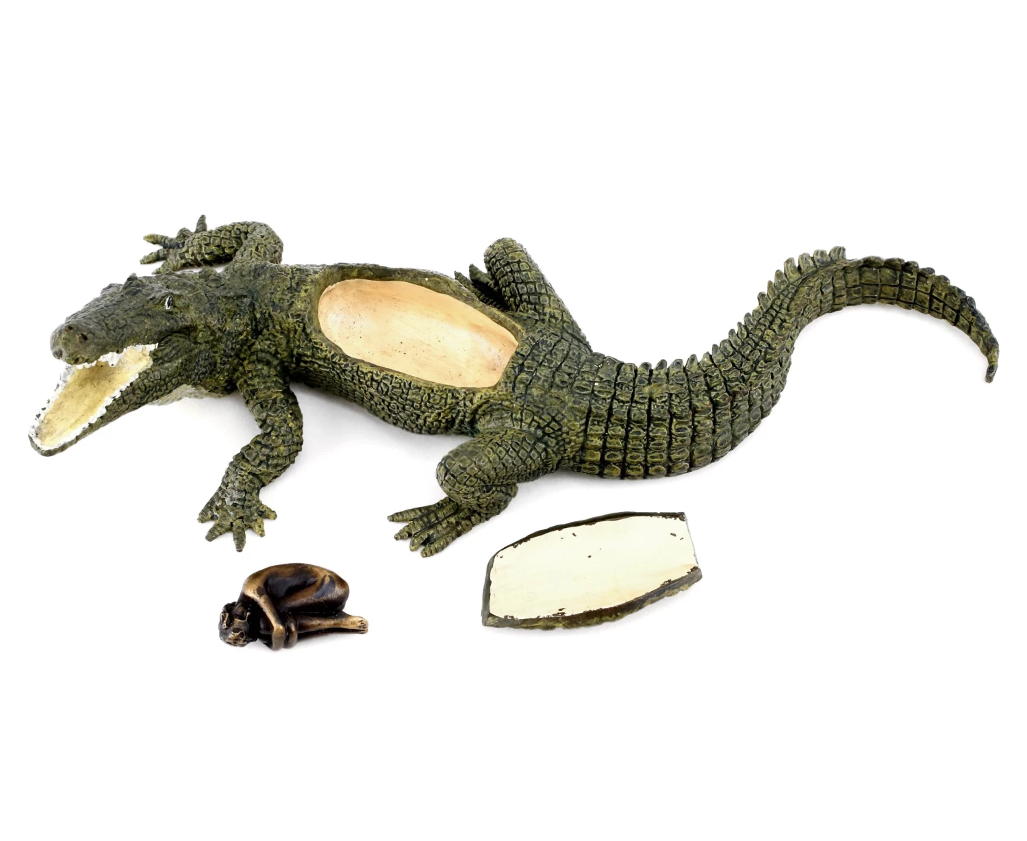 Vienna Bronze - Crocodile With Virgin - Tripartite - Bergmann Stamp 6 Vienna Bronze - Crocodile With Virgin - Tripartite - Bergmann Stamp - Image 6