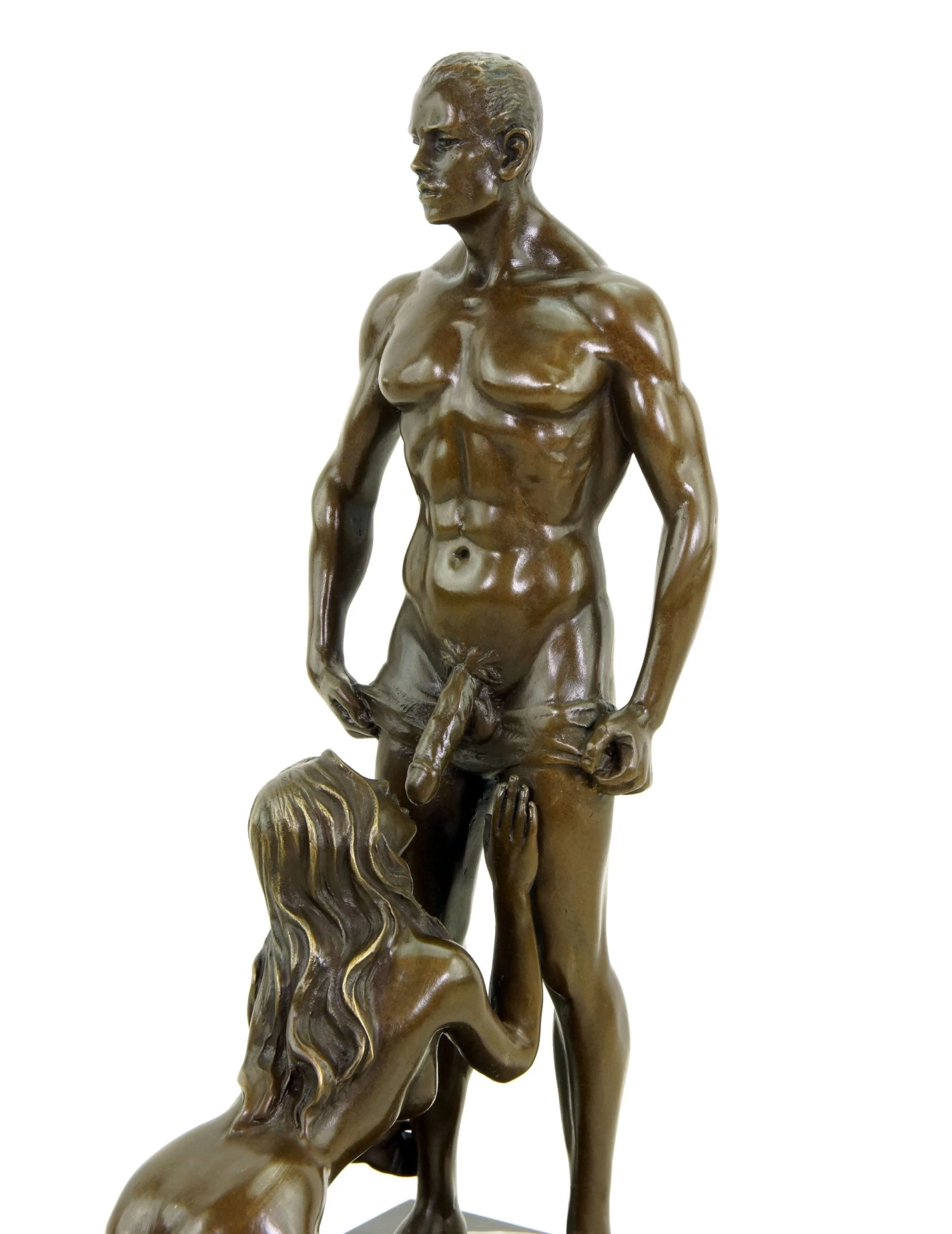 Blowjob Statue - Sex Bronze - Erotic Pair Of Lovers - Signed M.Nick 2 Blowjob Statue - Sex Bronze - Erotic Pair Of Lovers - Signed M.Nick - Image 2