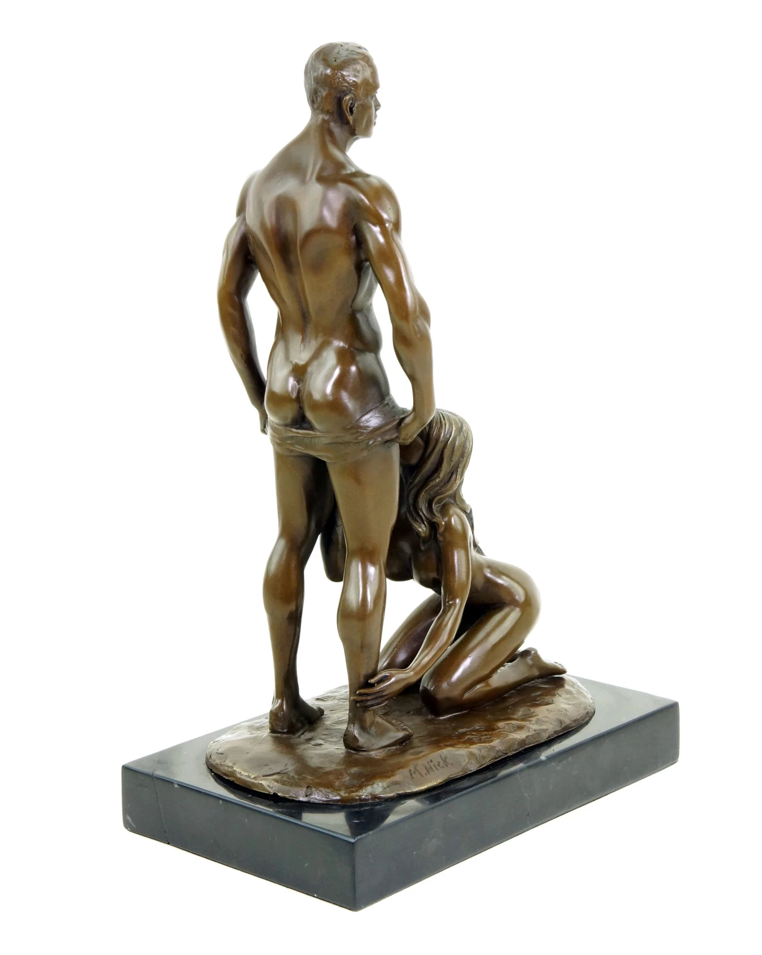 Blowjob Statue - Sex Bronze - Erotic Pair Of Lovers - Signed M.Nick 5 Blowjob Statue - Sex Bronze - Erotic Pair Of Lovers - Signed M.Nick - Image 5