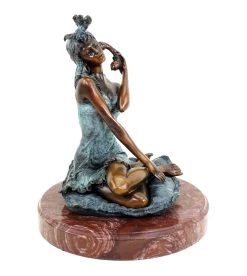 Erotic Bronze Figurine - Sexy Girl Sarah On The Phone - Signed Milo -Salvador Dali Shop DSC053036Rjj2jvyPNlTG