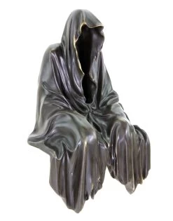 Limited Bronze Shelf Sitter - Black Ghost - Gothic Figurine - Dark