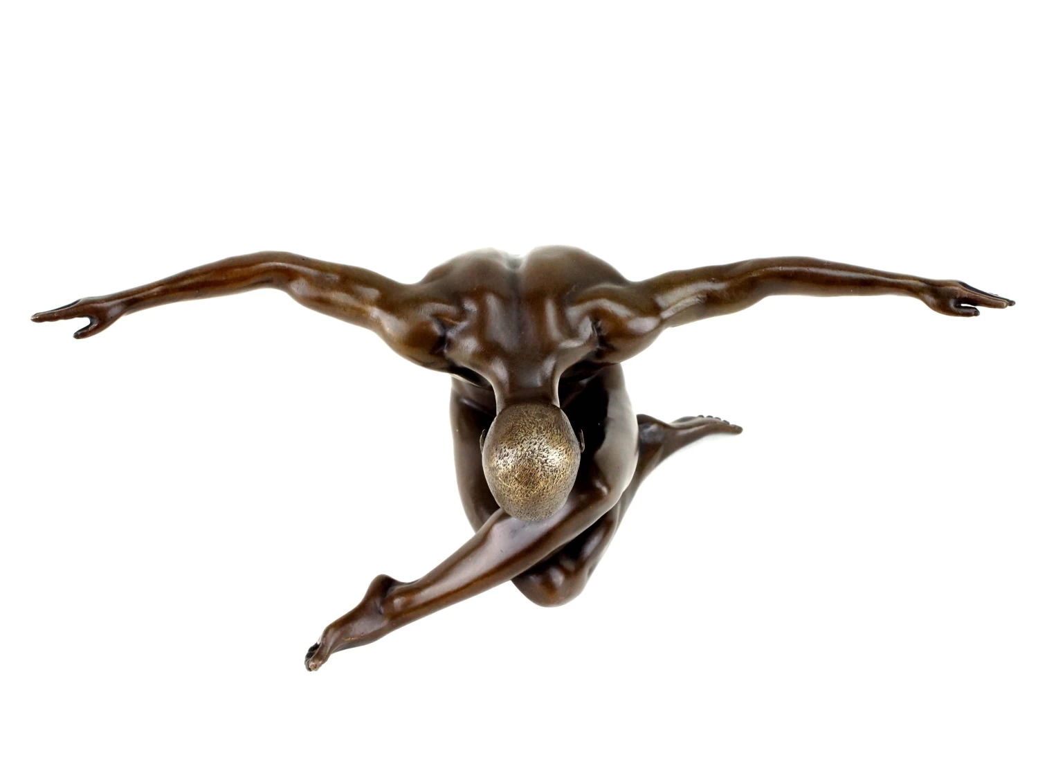 Contemporary Bronze Male Nude - Athlete - Erotic Nude - Sign. Patoue 1 Contemporary Bronze Male Nude - Athlete - Erotic Nude - Sign. Patoue