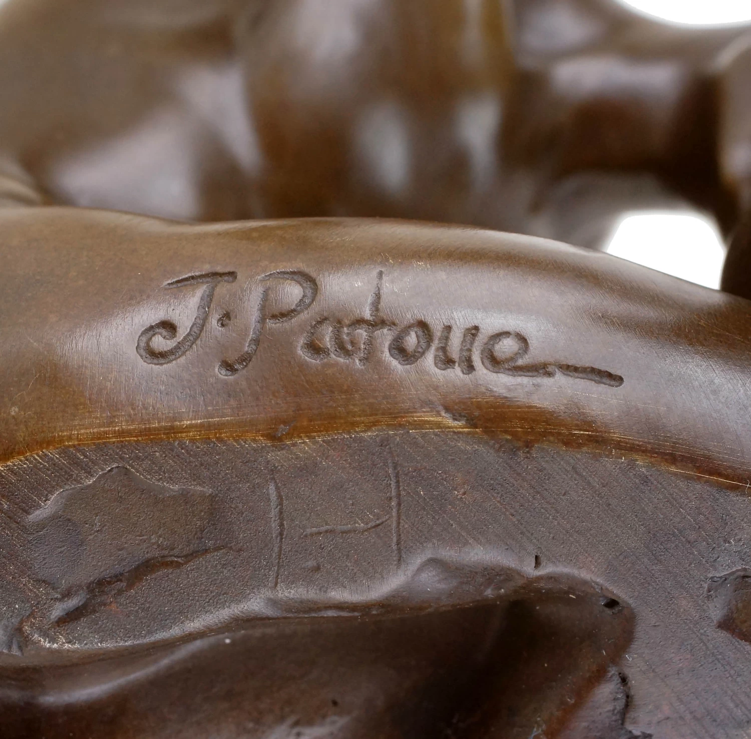 Contemporary Bronze Male Nude - Athlete - Erotic Nude - Sign. Patoue 6 Contemporary Bronze Male Nude - Athlete - Erotic Nude - Sign. Patoue - Image 6