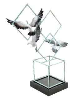 Ways Of Liberty By Martin Klein - Animal Sculpture - Doves - Limited -Salvador Dali Shop DSC05391
