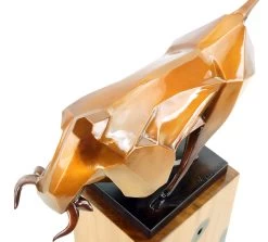 Contemporary Bronze Bull Sculpture By Martin Klein - Bull - Limited Figurine -Salvador Dali Shop DSC05417Dzlx6R7LTHBrG