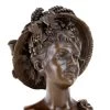 Bronze Portrait Bust - Art Nouveau Lady - Sign. Carrier-Belleuse