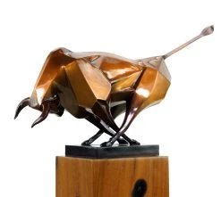 Contemporary Bronze Bull Sculpture By Martin Klein - Bull - Limited Figurine -Salvador Dali Shop DSC05426BAQvy6K63b2m8