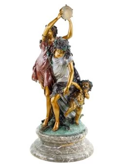 Bacchanal According To Clodion - Signed Bronze Statue In Rococo Style -Salvador Dali Shop DSC05446NGXozhQ4jl67I