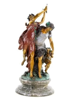 Bacchanal According To Clodion - Signed Bronze Statue In Rococo Style -Salvador Dali Shop DSC05472